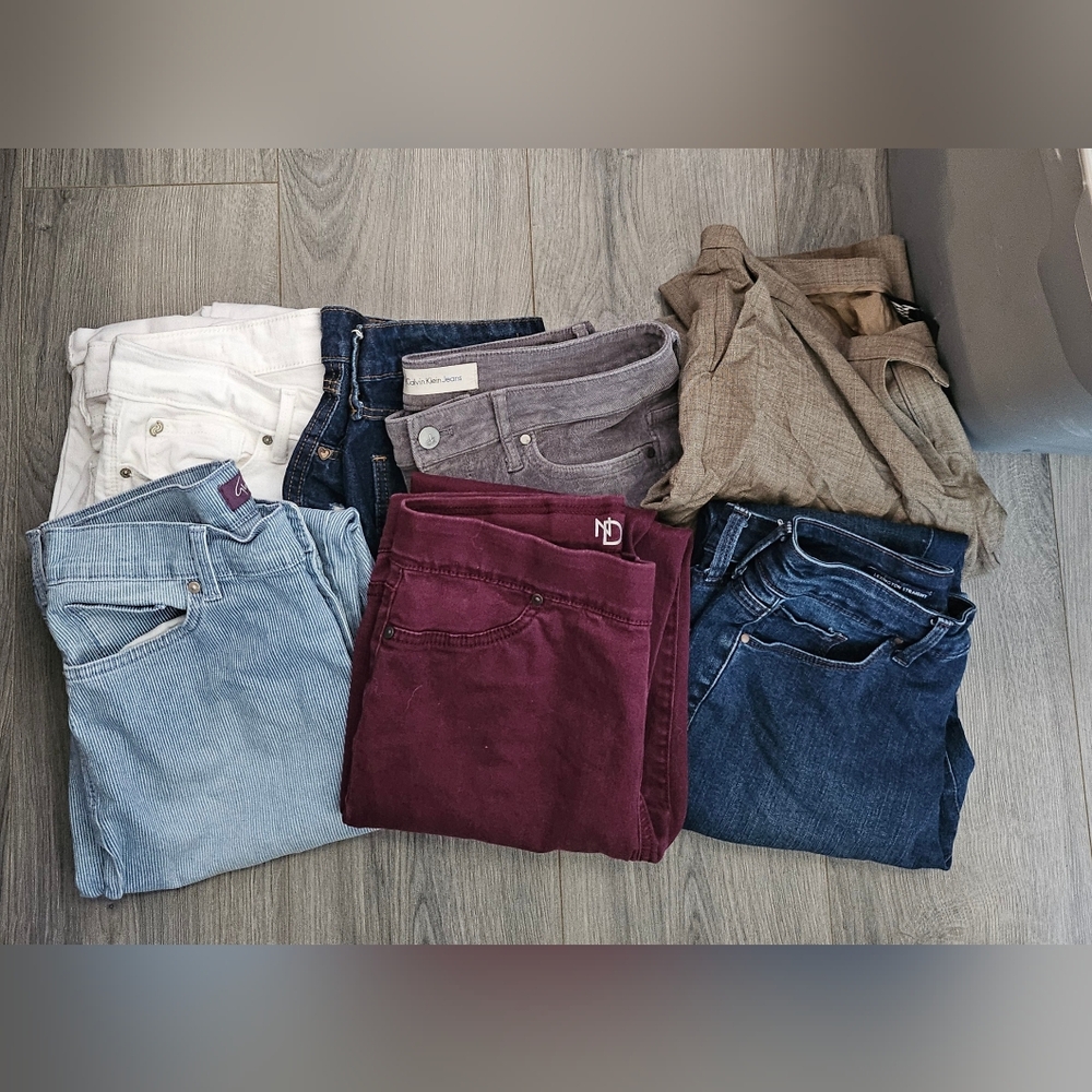 Bundle Of 7 Size 8 Pants And Jeans - image 1